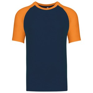 Kariban K330 - BASE BALL - CONTRAST T-SHIRT Navy/Orange