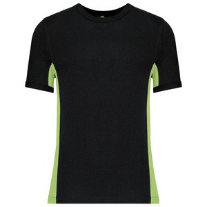 Kariban K340 - TIGER - SHORT SLEEVE BI-COLOUR T-SHIRT Black/Lime