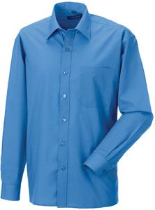 Russell Collection RU934M - Mens Long Sleeve Polycotton Easy Care Poplin Shirt