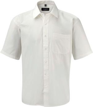 Russell Collection RU937M - Mens Short Sleeve Pure Cotton Easy Care Poplin Shirt