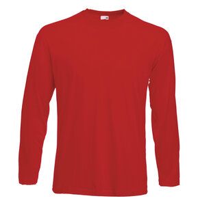 Fruit of the Loom SS032 - Valueweight long sleeve tee Red