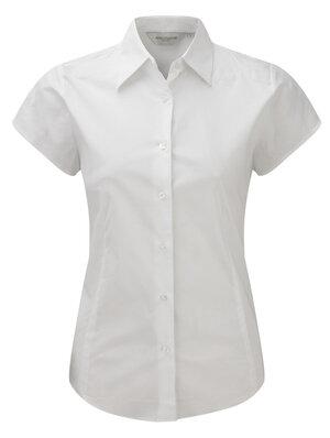 Russell Collection J947F - Womens short sleeve easycare fitted stretch shirt