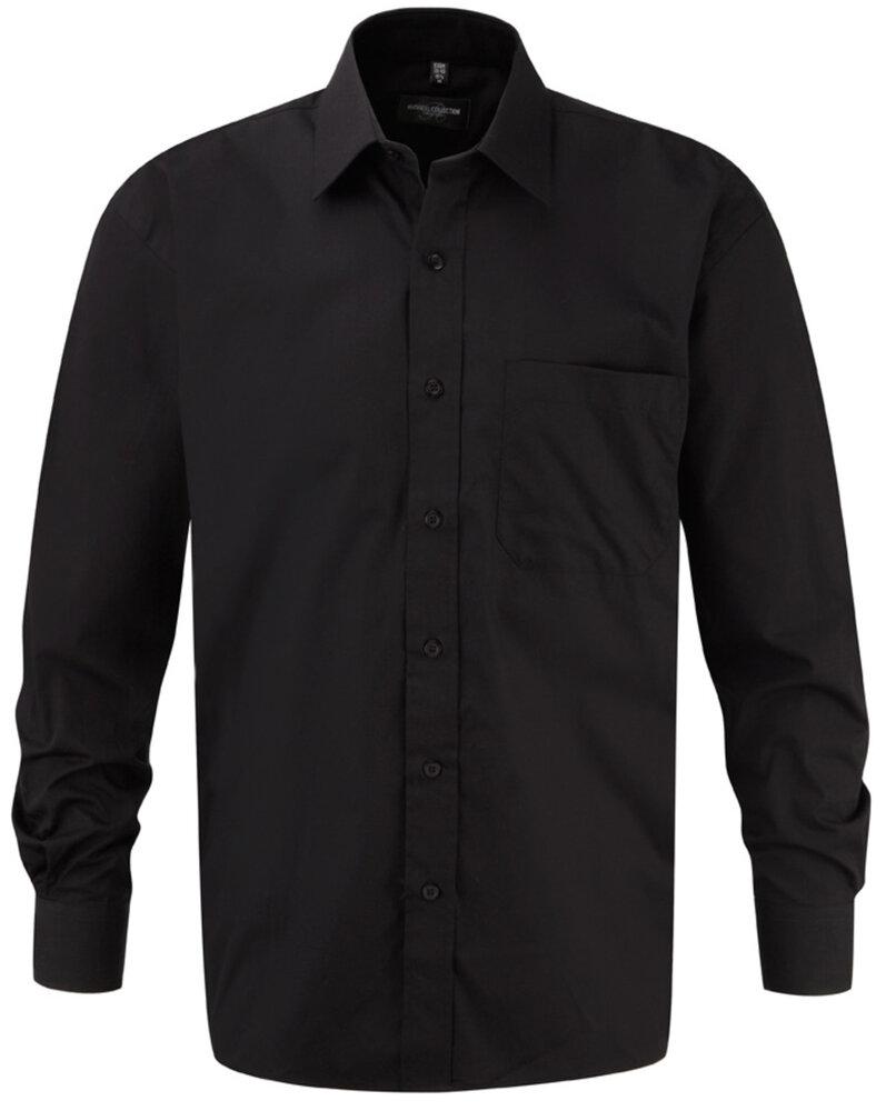 Russell Collection J936M - Long sleeve pure cotton easycare poplin shirt