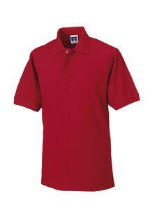 Russell R-599M-0 - Hard Wearing Polo Shirt Classic Red