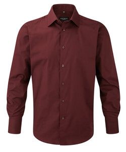 Russell Europe R-946M-0 - Fitted Longsleeve Stretch Shirt Port
