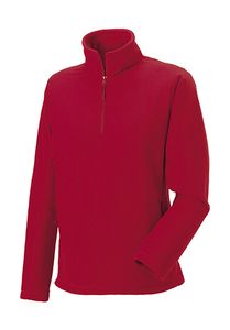 Russell Europe R-874M-0 - Adult`s Quarter Zip Outdoor Fleece Classic Red