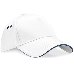 Beechfield BC15C - Ultimate Contrast 5 Panel Sandwich Peak Cap