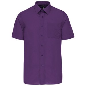 Kariban K551 - ACE - MEN'S SHORT SLEEVE EASY CARE POLYCOTTON POPLIN SHIRT Purple