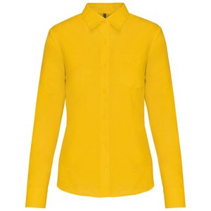 Kariban K549 - JESSICA - LADIES' LONG SLEEVE EASY CARE POLYCOTTON POPLIN SHIRT Yellow