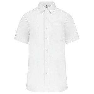 Kariban K543 - MEN'S SHORT SLEEVE EASY CARE COTTON POPLIN SHIRT White