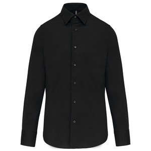 Kariban K529 - MEN'S LONG SLEEVE STRETCH SHIRT Black