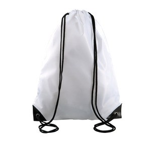 Kimood KI0104 - DRAWSTRING BACKPACK White