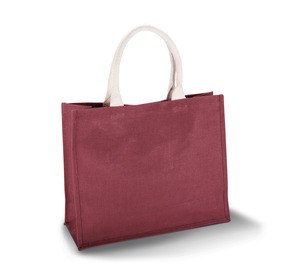 Kimood KI0219 - JUTE BEACH BAG Wine