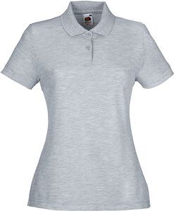 Fruit of the Loom SC63212 - Ladyfit 65/35 Polo (63-212-0) Heather Grey