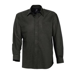SOL'S 16000 - Boston Long Sleeve Oxford Men's Shirt Black