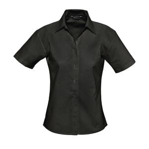 SOL'S 16030 - Elite Short Sleeve Oxford Women's Shirt Black
