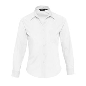 SOL'S 16060 - Executive Long Sleeve Poplin Women's Shirt White