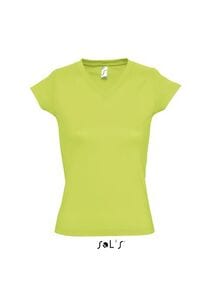 SOL'S 11388 - MOON Women's V Neck T Shirt Vert pomme