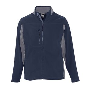 SOL'S 55500 - NORDIC Men's Two Colour Zipped Fleece Jacket Navy