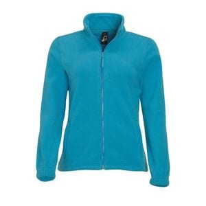 SOL'S 54500 - NORTH WOMEN Zipped Fleece Jacket Aqua