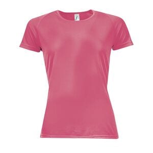 SOL'S 01159 - SPORTY WOMEN Raglan Sleeve T Shirt Corail fluo