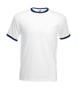 Fruit of the Loom 61-168-0 - Ringer T White/Navy