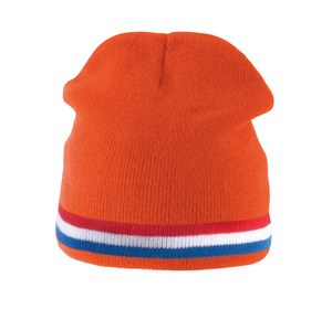 K-up KP515 - BEANIE HAT WITH BI-COLOUR BOTTOM BAND