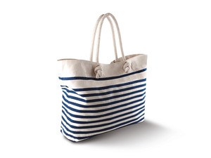 Kimood KI0242 - Beach bag Natural/ Navy