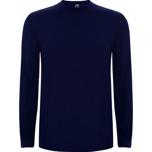 Roly CA1217 - EXTREME Long-sleeve t-shirt in tubular fabric and 4-layer crew neck Navy Blue
