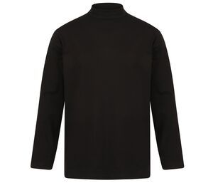 Henbury HY020 - Men's Turtleneck Long Sleeve T-Shirt Black