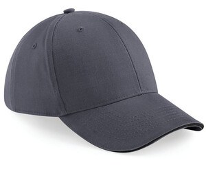 Beechfield BF020 - Athleisure 6 Panel Cap Graphite Grey/Black