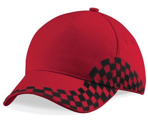 Beechfield BF159 - Women's Cap 100% Cotton Classic Red/Damier Black