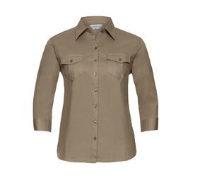 Russell Collection JZ18F - Roll 3/4 Sleeve Shirt