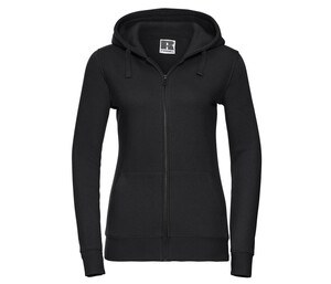 Russell JZ66F - Authentic Zipped Hood Black