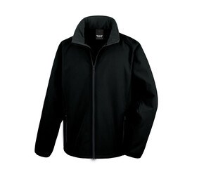 Result RS231 - Men's Fleece Jacket Zipped Pockets Black/Black