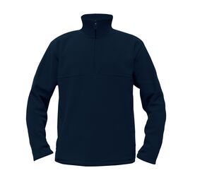 Starworld SW77N - Men's Zipped Collar Fleece Navy