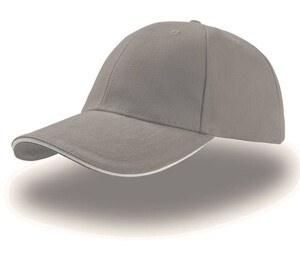 Atlantis AT003 - 6-panel sandwich cap Grey/White