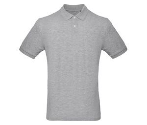 B&C BC400 - Men's 100% organic polo shirt Heather Grey