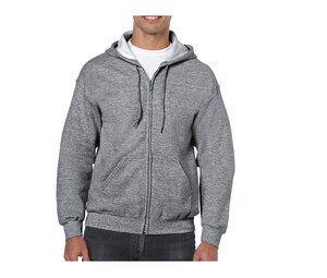 Gildan GN960 - Men's Big Zip Hoodie Graphite Heather