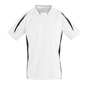 SOL'S 01638 - MARACANA 2 SSL Adults' Finely Worked Short Sleeve Shirt White / Black