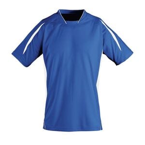 SOL'S 01638 - MARACANA 2 SSL Adults' Finely Worked Short Sleeve Shirt Royal Blue / White