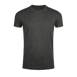 SOL'S 00580 - Imperial FIT Men's Round Neck Close Fitting T Shirt Charcoal Melange