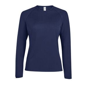 SOL'S 02072 - Sporty Lsl Women Long Sleeve Sports T Shirt French Navy