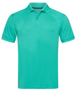 Stedman STE8050 - Men's ss active pique short sleeve polo shirt Bahama Green