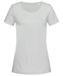Stedman STE9500 - Crew neck T-shirt for women Stedman - SHARON SLUB Powder Grey