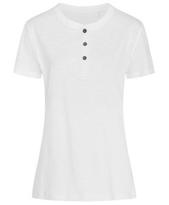 Stedman STE9530 - Sharon ss women's round neck t-shirt with buttons White
