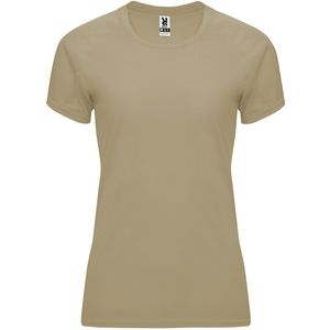 Roly CA0408 - BAHRAIN WOMAN Technical short-sleeve raglan t-shirt for women Dark Sand