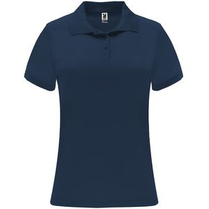 Roly PO0410 - MONZHA WOMAN Short-sleeve technical polo shirt for women Navy Blue