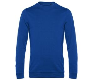 B&C BCU01W - Round neck sweatshirt Royal blue