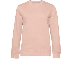 B&C BCW01Q - Straight Sleeve Sweatshirt 280 QUEEN Soft Rose